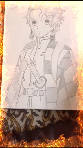 how to draw tanjiro kamado #drawing #jsr aman art 🎨