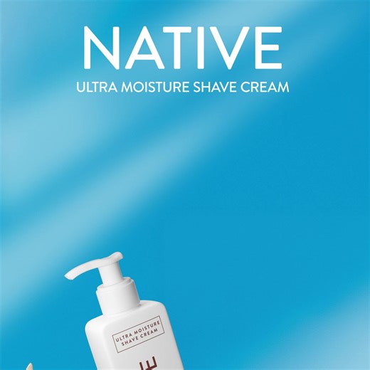 New Native Ultra Moisture Shave Cream is the ultimate shower upgrade🥥 Creamy formula moisturizing Shea & Cocoa Butter | Native