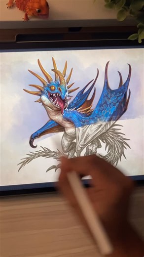 Gabriel Santos on Instagram: "She’s one spikey birb 🐔✨ Stormfly in a Fantasy Game? Visit my Patreon 👉 patreon.com/gabouwness for the full process! ❤️ See ya there! #httyd #howtotrainyourdragon #stormfly #toothless #astrid #sketch #fantasygame #procreate #ipadpro"