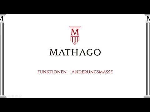 Änderungsmaße - Mathago