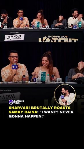 SHARVARI'S SAVAGE ROAST OF SAMAY RAINA GOES VIRAL 😭| INDIA'S GOT LATENT #indiasgotlatent #samayraina