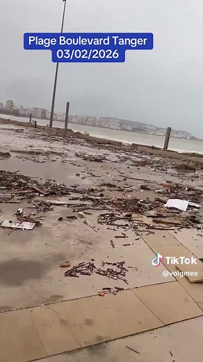 Tanger Plage: État de la Mer en Février 2026