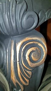 So.... I used my mixture of Wise Owl varnish and mica powder to gild this piece. The best part.... unlike gilding wax, I can seal it without worrying about the wax affecting my adhesion. Another great use for Wise Owl varnish #roycycled 😁😁😁 | Roycycled Treasures