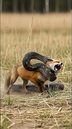 When a Snake Coils Around a Fox… Shocking Ending!