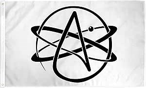 AZ FLAG - Atheist Flag - 2x3 Ft - 100D Polyester Atheism Banner with Two Metal Grommets - Fade Resistant - Vivid Colors - 2' x 3' Feet - 90x60 Cm