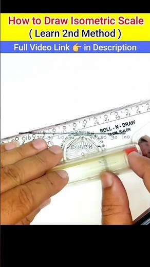 How to Draw Isometric Scale (2nd Method) #tiklesacademy #shorts #engineeringgraphics #engineering
