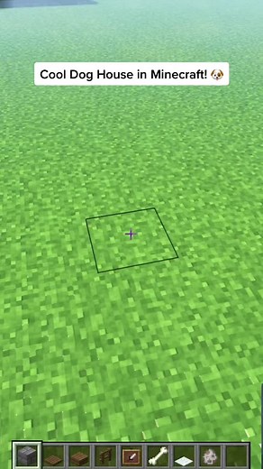 Cool Dog House in Minecraft! #minecraft #buildhacks #fyp