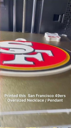 San Francisco 49ers Oversized Fan Chain Pendant #SF49ers #Niners #Faithful #GoNiners #NFL #ad5x