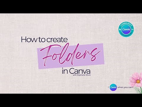 How to create and organise folders in Canva | Canva tutorial for beginners
