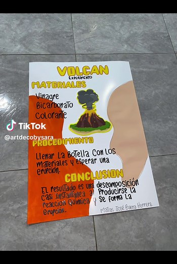 Cómo crear una maqueta de volcán funcional