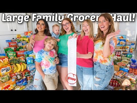 COST To Feed Our Family Of 14! (Large Family Grocery HAUL)