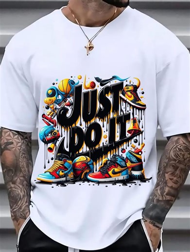 Graffiti 'just Do It' Sneakers T-shirt | Street Art Sneaker Graphic - Etsy
