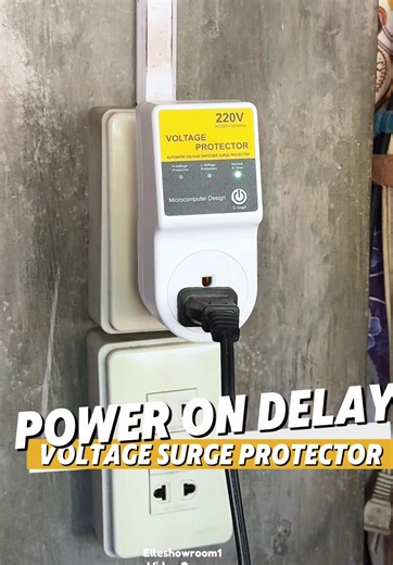 Power On Delay Voltage Surge Protector ✅Protect High-Power Appliances and Electronic Devices ✅Auto Off When Voltage is 265V High or 165V Low ✅180s Safety Power On Delay ✅Easy to Use Just Plug and Play #powerprotector #surgeprotector #voltageprotector #shortcircuitprotection #powersurgeprotection@Hot-sale mall