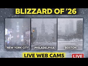 Blizzard of 2026 LIVE 🌨️ | NYC • Philadelphia • Boston Web Cams | Major Nor’easter Coverage