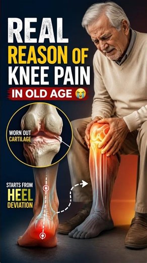 90% People Don’t Know This Reason Behind Knee Pain 😨 #physiotherapy #kneepain #oldage