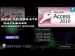 How to Create Data Base SQL MS- Office Access Step by Step lecture to Afaan Oromoo @EbafanTube-