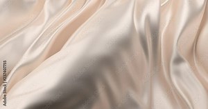White drapery Silk fabric in the wind. luxury background. slow motion 60fps 4k