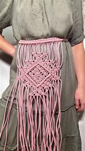 DIY Macrame Belt Tutorial hand made
