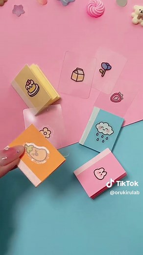 【ミニチュア】ミニノート&下敷きの作り方✏️#オルキルラボ #ミニチュア #紙工作