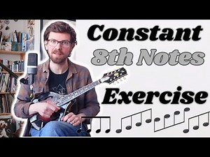 Constant 8th Notes Exercise - Improve your Right Hand technique - Mandolin lesson