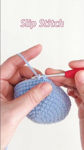 How to Crochet : Slip Stitch (slst) #crochettutorial