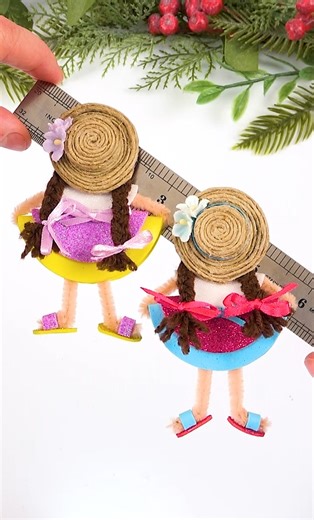 DIY cute Doll Magnet #fblifestyle | DIY by Pipe-Cleaner-Crafts B