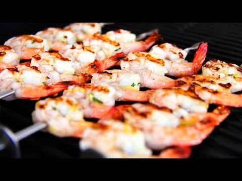 Zesty Lemon & Garlic Prawn Skewers Video Recipe