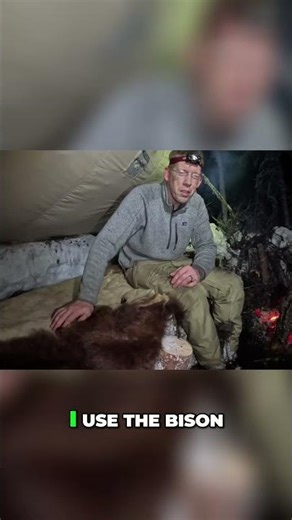 Bison Hide: Campfire Blanket? #shorts
