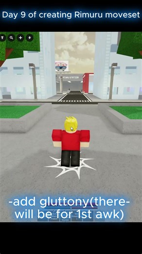 Day 9 of creating Rimuru moveset/character #roblox #tensura #edit #jjs #jjk
