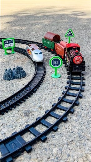 RC Toy Train vs Bullet Train Remote Control Track Test 🚂