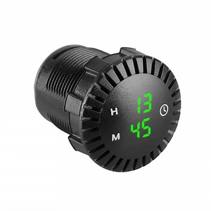 [Hot Item] Waterproof LED Automotive Clock with Touch Screen Time Setting for Car Interior 12V 24V System
