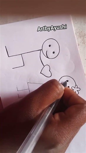 Simple Proposal Drawing 💖 | Cute Love Art✏️ #ProposalArt #LoveDrawing #CuteSketch #SimpleArt