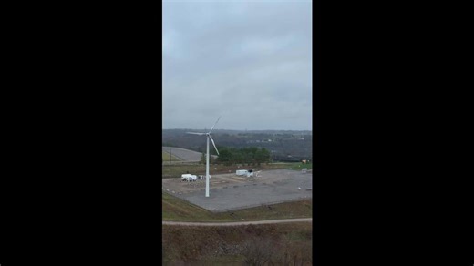 Drone video: See Kentucky's first wind turbine