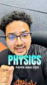 JEE Mains 2026: After Analysis Don't Miss These Physics Topics 😱🔥 #shorts #jeemains #jee2026