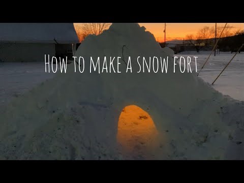 How to make a snow fort “BEFORE THE STORM”