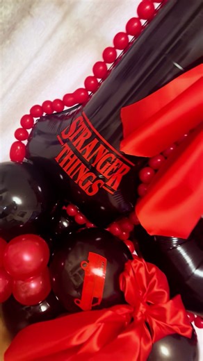 Stranger Things Themed Balloon Display