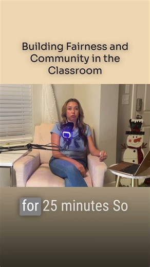 Building Fairness and Community in the Classroom
