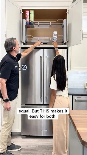 Pull-Down Shelf Hack for Easy Kitchen Storage