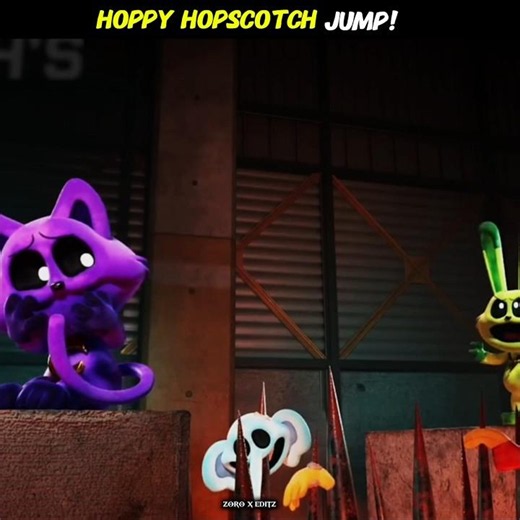 HOPPY HOPSCOTCH JUMP 💀||poppyplaytime chapter6 edit #prototype #huggywuggy #shorts