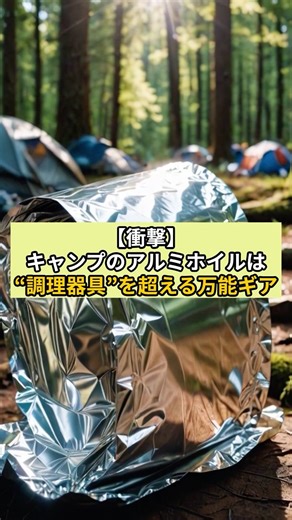 キャンプでアルミホイルが神ギアになる理由