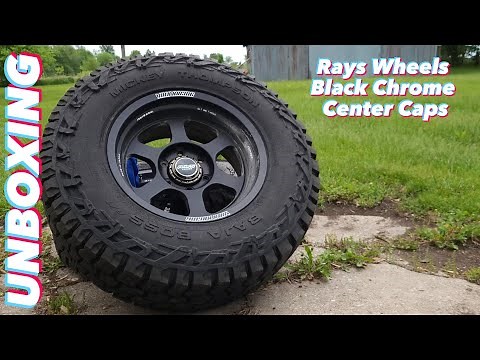 UNBOXING & INSTALL | Rays Wheels Black Chrome Center Caps For VOLK RACING TE37XT | Toyota 4Runner
