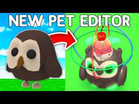 Adopt Me NEW PET EDITOR Update!