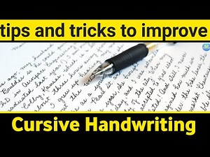 How to improve your cursive handwriting | in hindi | full explain