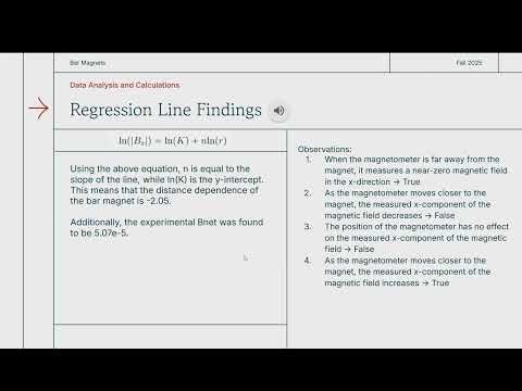 GaTech PHYS 2212 - Lab 4: Bar Magnets