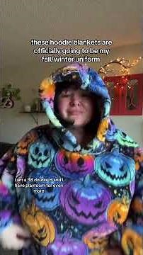 Huge Hoodie Blanket with Cool Patterns