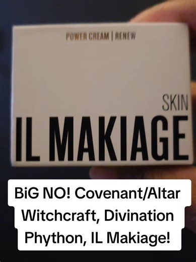 BIG NO IL Makiage Phython Witchcraft Divination #witchcraft #divination #phython #makeup #Jesusistheway