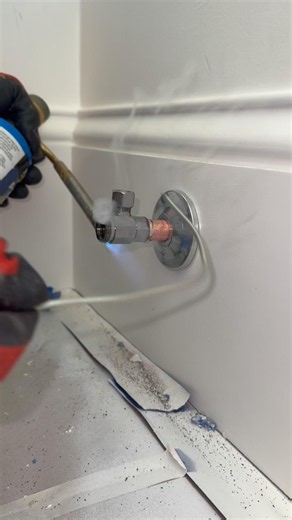 Soldering A Shutoff Valve #plumbing #pov #tutorial #howto #diy #fyp #satisfying #subscribe #shorts