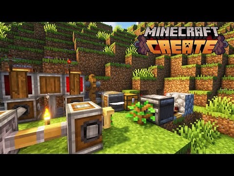 I Built a Fully AFK Tree Farm in Minecraft Create (1.20 Hardcore)