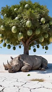 324K views · 4.5K reactions | Rhino saves watermelon plants from drying out by watering them  #ai #plants #save #water | it's Saidul | Facebook