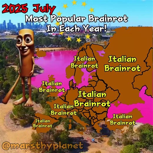 Most Popular Brainrot In Each Year #europe #geographythroughmaps #geography #mapping #fypviralシ